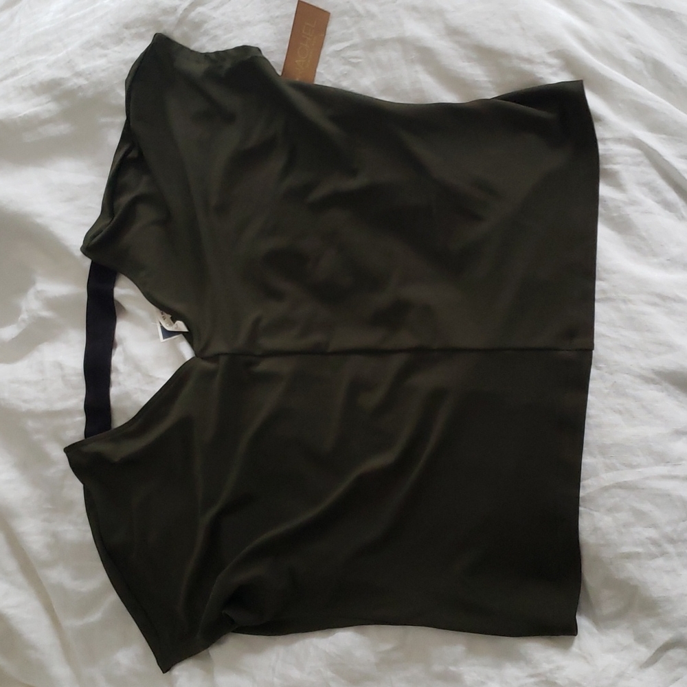 Rachel Roy dark green blouse